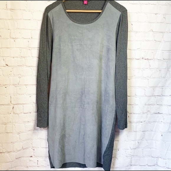 Vince Camuto Faux Leather Dress Size M - Picture 1 of 5